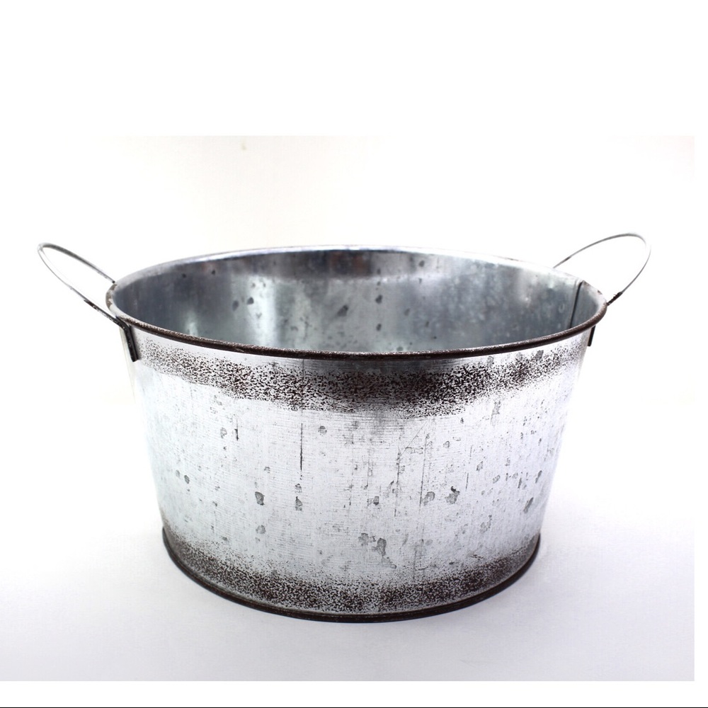 Galvanized Pumpkins Decorative Bucket - Picture 3 of 4